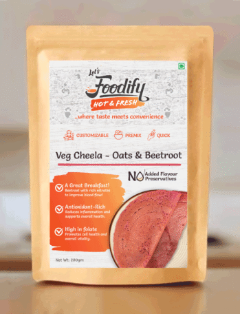 Cheela - Oats & Beetroot