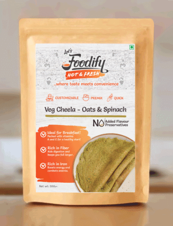 Cheela - Oats & Spinach